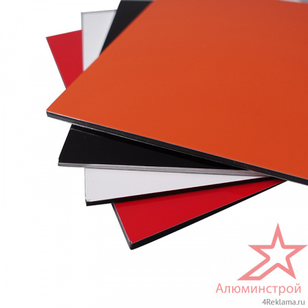 Композитная фасадная панель FR 4 мм (0.4) 1500х4000 серия Классик Композитная панель из алюминия (АКП) толщиной 4 мм