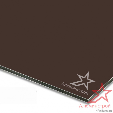 Алюминиевая композитная панель 4 мм (0.4) 1220х4000 серия Классик RAL 8017